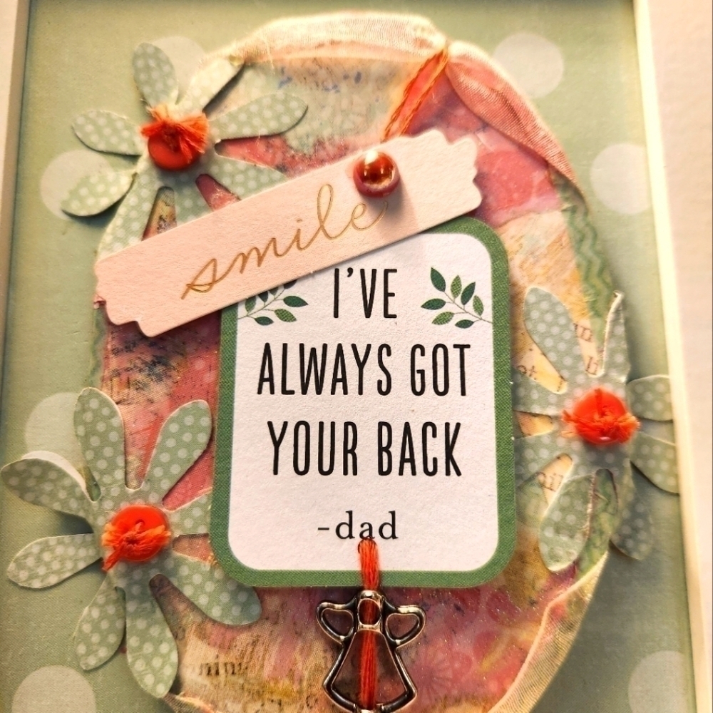 Handcrafted 3D Design Frame (an encouraging gift from Dad) Hang/Stand - Picture 6 of 7
